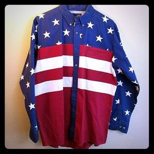 Wrangler Shirts - Mens Wrangler Western American Flag Stars Stripes Wrangler Shirts - Mens Wrangler Western American Flag Stars Stripes